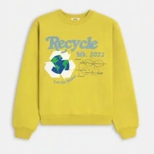 MADHAPPY LIMITED EDITION EARTH DAY RECYCLE ORGANIC FLEECE SWEATSHIRT